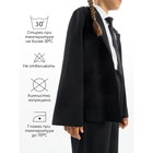 Пиджак для девочки Study Lass, рост 134 см, цвет чёрный - Фото 5