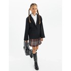 Пиджак для девочки Study Lass, рост 134 см, цвет чёрный - Фото 6