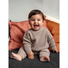 Джемпер детский вязаный Amarobaby Pure Love Buddy, рост 68 см, цвет коричневый - Фото 5