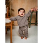Джемпер детский вязаный Amarobaby Pure Love Buddy, рост 86 см, цвет коричневый - Фото 8