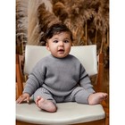 Джемпер детский вязаный Amarobaby Pure Love Buddy, рост 74 см, цвет серый - Фото 5