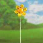 Декор садовый "Солнечный цветок", 9*10*35 см, желтый - Фото 3