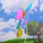 Декор садовый "Бабочка на цветке", 22*14*78 см, микс цвета - Фото 3