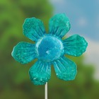Декор садовый "Солнечный цветок", 9*10*35 см, голубой - Фото 2