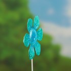 Декор садовый "Солнечный цветок", 9*10*35 см, голубой - Фото 4