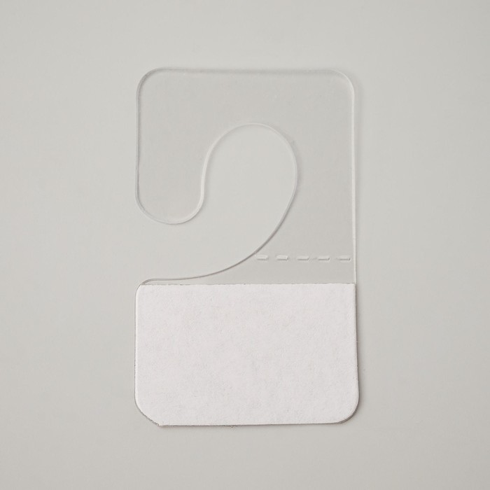 Крючок-вешалка самоклеящийся 2,5×4 см (набор1000 шт.), цвет прозрачный - фото 1907986657