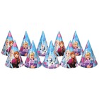 Колпак бумажный "Эльза и Анна", Холодное сердце (комплект 10 шт) - фото 25280741