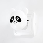 Ночник "Панда" с датчиком освещенности, 4_LED х 1 Вт, 9 см (220В) белый RISALUX - Фото 1