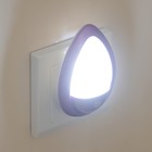 Ночник "Светлячок" с датчиком освещения, 3_LED х 1 Вт, 10 см (220В) фиолет. RISALUX - Фото 3