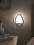 Ночник RISALUX «Светлячок» с датчиком освещения, 3 LEDх1 Вт, 10 см, 220 В, серебряный - Фото 1