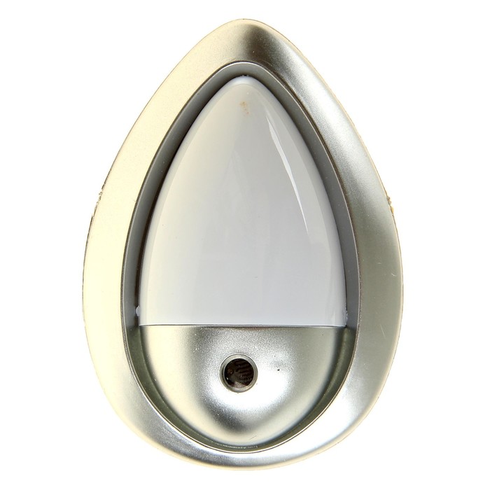 Ночник "Светлячок" с датчиком освещения, 3_LED х 1 Вт, 10 см (220В) серебр. RISALUX - Фото 1