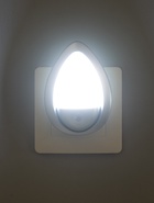 Ночник RISALUX «Светлячок» с датчиком освещения, 3 LEDх1 Вт, 10 см, 220 В, серебряный - Фото 2