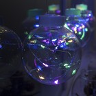 УЦЕНКА Гирлянда «Бахрома», 2.5×0.7 м, с насадками «Шарики», IP20, 12 В, 150 LED, серебристая нить, свечение мульти - Фото 5