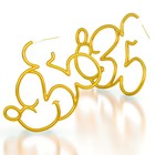 Серьги набор, 3 пары, цвет золотой, Минни Маус - Фото 3