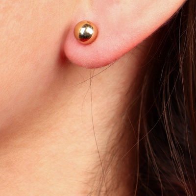 Серьги, набор украшений «Минни Маус», золотой