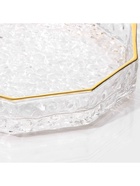 Поднос Fairyshine, 16.5×2.5 см, с золотой отводкой, стекло, прозрачный - Фото 4