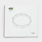 Поднос Fairyshine, 16.5×2.5 см, с золотой отводкой, стекло, прозрачный - Фото 6