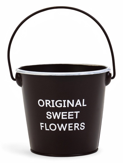 Кашпо - ведёрко Original Sweet Flowers, 600 мл, металл, коричневое