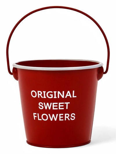 Кашпо «Ведёрко Original», 11×11×10 см, красное