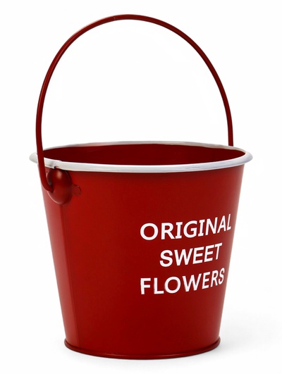 Кашпо «Ведёрко Original», 11×11×10 см, красное