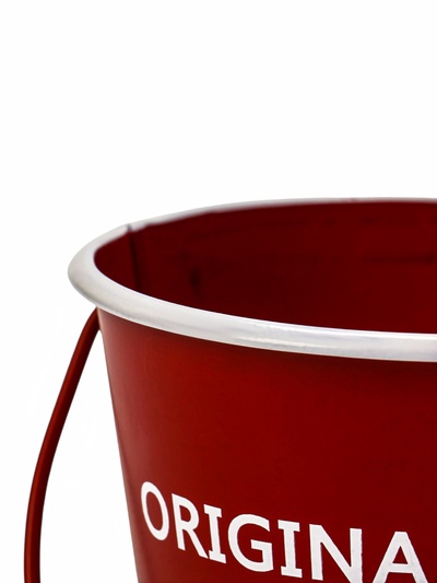 Кашпо «Ведёрко Original», 11×11×10 см, красное