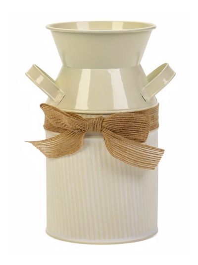 Кашпо - ваза «Гленн», 10×10×19 см, 1.2 л, бежевое