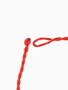 Браслет-оберег «Красная нить» кот нэко, бело-красный, кошка МИКС - Фото 3