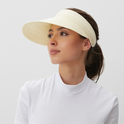 Козырёк женский MINAKU, молочный, размер 58, целлюлоза