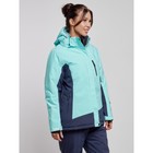 Куртка горнолыжная женская зимняя, размер 58, цвет бирюзовый - Фото 2