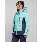 Куртка горнолыжная женская зимняя, размер 58, цвет бирюзовый - Фото 3