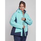 Куртка горнолыжная женская зимняя, размер 58, цвет бирюзовый - Фото 9