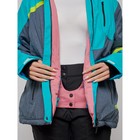 Куртка горнолыжная женская зимняя, размер 52, цвет голубой - Фото 16