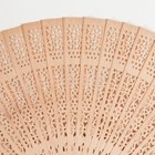 Веер складной, дерево с ароматом сандала - Фото 2