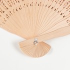 Веер складной, дерево с ароматом сандала - Фото 3