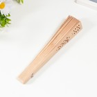 Веер складной, дерево с ароматом сандала - Фото 4