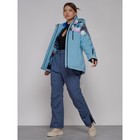 Куртка горнолыжная женская зимняя, размер 58, цвет голубой - Фото 6