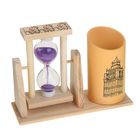 Песочные часы "Достопримечательности", сувенирные, с карандашницей, 9.5 х 13 см, микс - фото 15960600