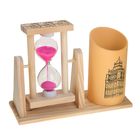 Песочные часы "Достопримечательности", сувенирные, с карандашницей, 9.5 х 13 см, микс - фото 15960602