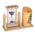 Песочные часы "Достопримечательности", сувенирные, с карандашницей, 9.5 х 13 см, микс - фото 8244580
