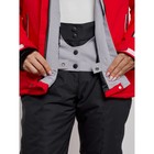 Куртка горнолыжная женская, размер 42, цвет красный - Фото 7