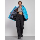 Костюм горнолыжный женский зимний, размер 56, цвет голубой - Фото 8