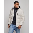 Куртка мужская зимняя, размер 52, цвет светло-бежевый - Фото 8