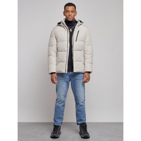 Куртка мужская зимняя, размер 58, цвет светло-бежевый
