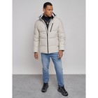 Куртка мужская зимняя, размер 58, цвет светло-бежевый - Фото 10