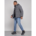 Куртка мужская зимняя, размер 54, цвет тёмно-серый - Фото 2