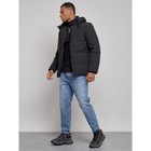 Куртка мужская зимняя, размер 50, цвет чёрный - Фото 3