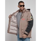 Куртка мужская зимняя, размер 54, цвет коричневый - Фото 20