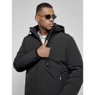 Куртка спортивная мужская зимняя, размер 62, цвет чёрный - Фото 11