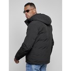 Куртка спортивная мужская зимняя, размер 62, цвет чёрный - Фото 10