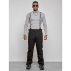 Полукомбинезон горнолыжный утеплённый мужской зимний, размер 54, цвет тёмно-серый - Фото 13